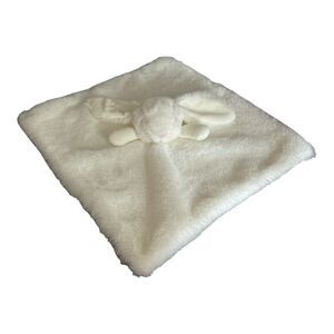 Apricot Lamb Lovey Security Blanket Cream White Bunny Rabbit Plush 13” x 13”